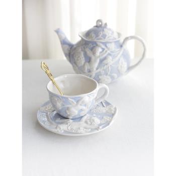 伊甸園法式天使歐式宮廷陶瓷咖啡杯碟英式下午茶紅茶杯