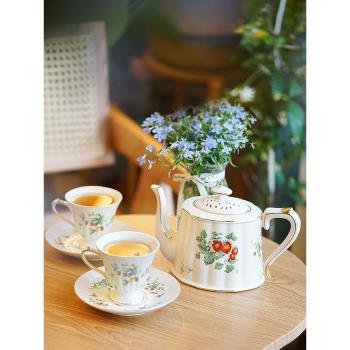 歐式陶瓷咖啡杯套具小奢華茶壺