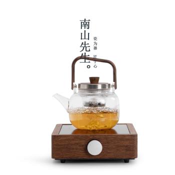 南山先生電陶爐煮茶器家用玻璃泡茶壺蒸煮茶壺大容量燒水壺煮茶爐