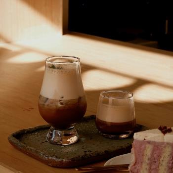 意式濃縮咖啡杯 精品咖啡館出品用美式玻璃杯單品手沖咖啡杯200ML