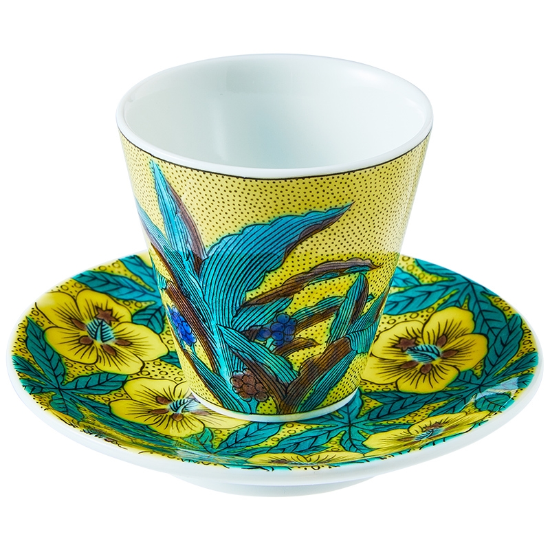 日本進口九谷燒日式陶瓷小酒杯燒酒杯清酒杯白酒杯功夫茶杯托碟子|酒杯