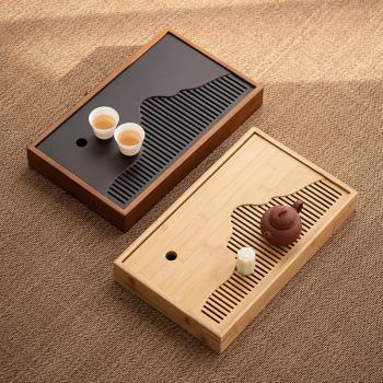 小型長方形干泡盤簡約新中式茶臺
