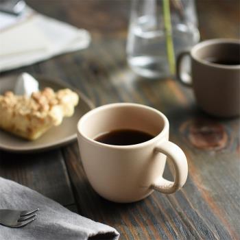 日本KINTO NEST新款手工陶瓷手沖咖啡杯寬口杯甜品盤沙拉簡餐盤子