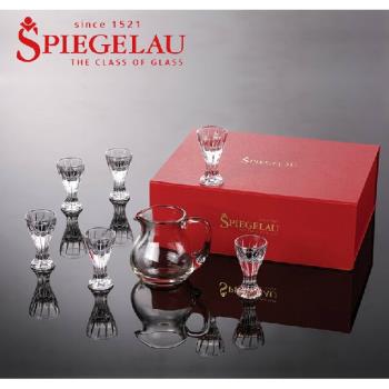 德國spiegelau進口水晶白酒杯家用喝酒小杯子一口杯分酒器禮盒7件