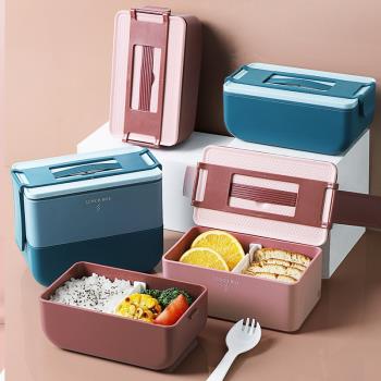 家用上班族塑料加熱日式保溫飯盒