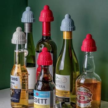 出口家用紅酒塞子創意小紅帽葡萄酒瓶蓋氣泡酒香檳硅膠保鮮塞
