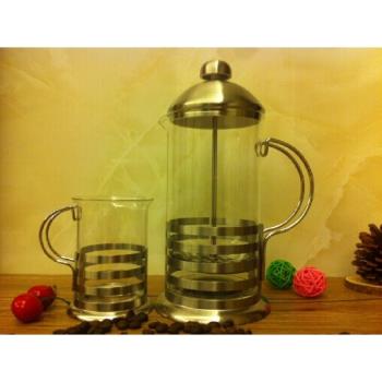 1壺+1杯 法壓壺咖啡壺手沖套裝家用法式濾壓壺咖啡過濾器沖茶器具