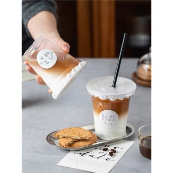 奶茶封口膜防漏紙咖啡杯防溢飲料果汁外賣圓形奶茶店專用一次性