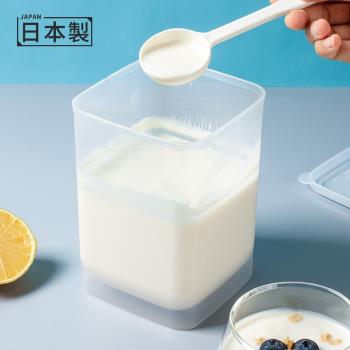 日本進口酸奶發酵容器保鮮盒檸檬蜂蜜水果汁分裝儲存盒奶粉儲物罐