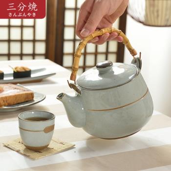 三分套裝組合粗陶創意個性茶壺