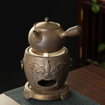 網紅烤火爐套裝圍爐煮茶家用室內炭火煮茶壺大容量烤茶罐圍爐煮酒