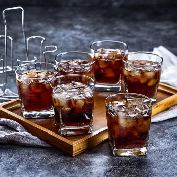 耐高溫玻璃杯透明洋酒杯日式威士忌酒杯客廳家用高顏值加厚酒杯子