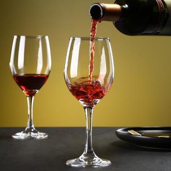 6個裝高腳杯紅酒杯家用高檔輕奢玻璃香檳白蘭地杯葡萄酒杯子創意