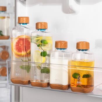日本輕量冷水瓶塑料瓶冰箱冷萃壺冷泡果汁壺納豆夫婦同款裝涼水壺