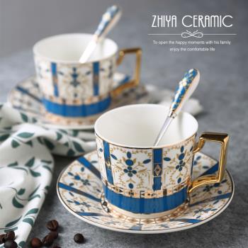 美道歐式輕奢骨瓷咖啡杯杯子高檔精致創意英式陶瓷下午茶茶具套裝