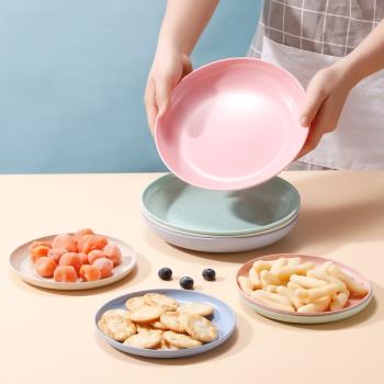 小麥秸稈水果耐摔糕點日式餐盤