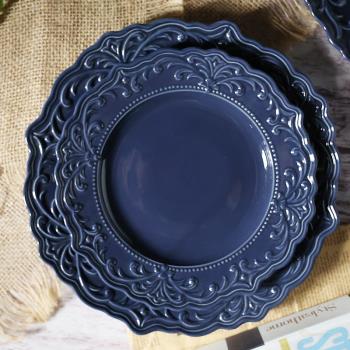 非凡生活家用陶瓷法式碗盤喬遷餐盤創意湯碗網紅精致餐具碗碟套裝