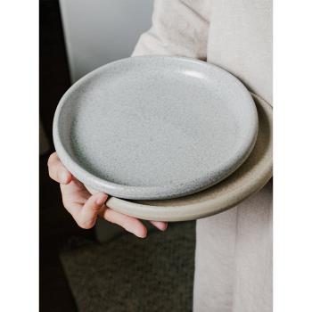 北歐餐具創意西餐盤圓形加厚陶瓷牛排盤家用菜盤湯盤沙拉點心平盤