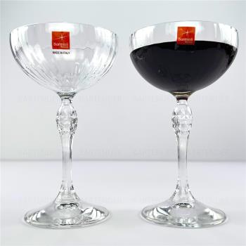 BORMIOLI波米歐利棱紋雞尾酒杯/碟型香檳杯-230毫升-意大利進口