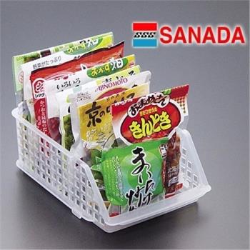 日本進口sanada冰箱冷藏塑料保鮮盒 可分隔收納筐 冰箱塑料收納盒