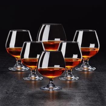 高檔白蘭地洋酒杯子威士忌酒杯套裝水晶紅酒杯家用歐式矮腳杯一套