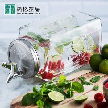 冷水壺英國Kilner家用帶水龍頭果汁飲料玻璃罐大容量涼水壺可樂桶