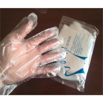 一次性手套一次性塑料手套餐飲美容用薄膜透明衛生廚房手套100只