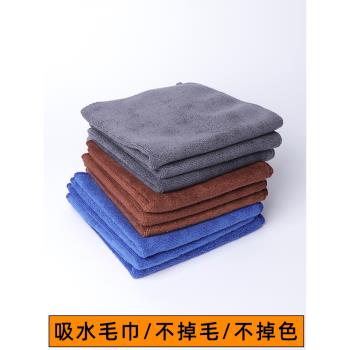 咖啡廳吧臺抹布廚房吸水不掉毛家務清潔百潔布奶茶店專用擦桌毛巾