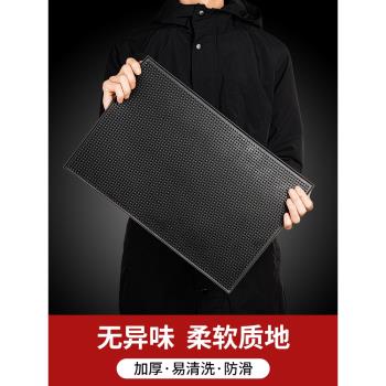 吧臺墊防滑瀝水墊子矽膠奶茶店桌面杯墊控水濾水墊水吧防水隔水墊