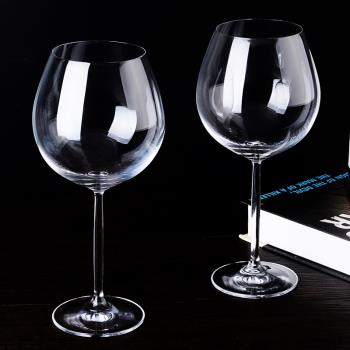 大號紅酒杯高腳杯創意高檔水晶玻璃葡萄酒杯勃艮第酒杯子酒具家用