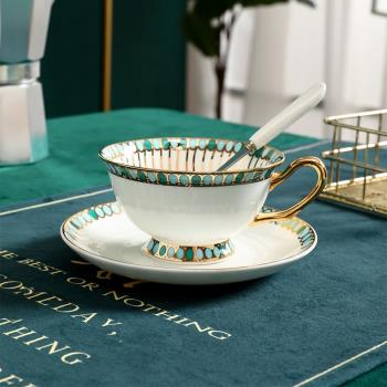 骨瓷英式 輕奢咖啡杯 英式下午茶茶具套裝歐式小奢華套裝陶瓷家用