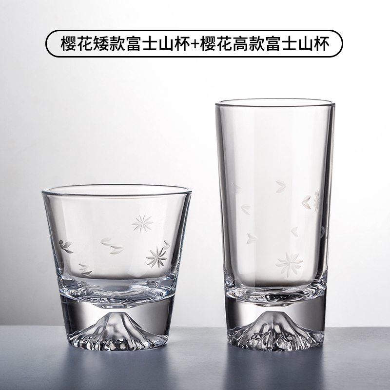 威士忌酒杯觀山玻璃杯富士山洋酒杯子日式家用輕奢高檔啤酒杯水杯 威士忌酒杯觀山玻璃杯富士山洋酒杯子日式家用輕奢高檔啤酒杯水杯