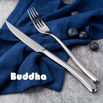 Buddha牛排刀叉勺西餐餐具套裝 月光勺酒店餐廳家用 外貿出口法國