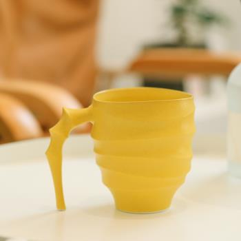 伍杯景德鎮手作陶瓷馬克龍色文藝設計感咖啡杯水杯茶杯馬克杯簡約