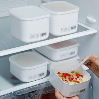 日本進口保鮮盒塑料密封盒食品級冰箱收納冷藏盒微波爐飯盒便當盒