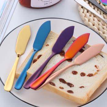 304不銹鋼牛油刀奶酪刀甜品刀芝士刀涂抹刀家用奶酪抹醬刀果醬刀