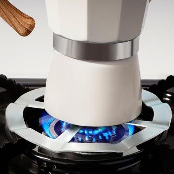 摩卡壺加熱小爐架燃氣灶支架家用煮咖啡煤氣灶圓形鑄鐵架子輔助架