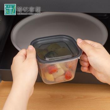 日本進口耐溫保鮮盒微波爐加熱食物盒冰箱食品收納塑料盒儲物飯盒