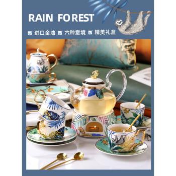 陶瓷英式下午茶歐式茶具套裝冷水壺耐高溫涼水壺套裝杯子家用水具