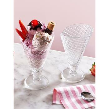 意大利進口BORMIOLI創意夏天甜筒GELATO水果奶昔玻璃冰淇淋杯特價