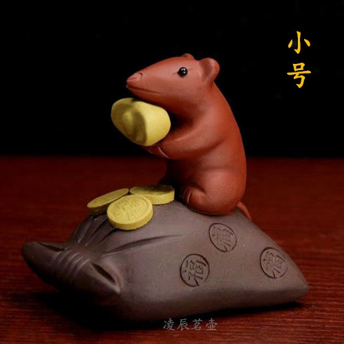 宜興紫砂茶寵布袋鼠聚招財老鼠擺件代代數錢雕塑小羊小綿羊喜羊羊|茶寵
