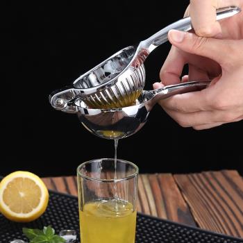 檸檬夾橙汁器手動榨汁機器不銹鋼壓汁器檸檬器水果壓榨榨汁杯家用