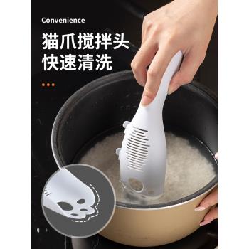 家用淘米器鏤空洗米器淘米刷廚房日式貓爪淘米勺多功能瀝水洗米篩