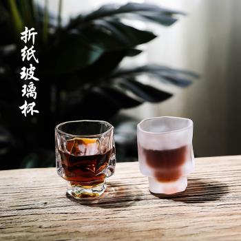 中式琉璃主人功夫茶杯女高端個人專用單杯品茗茶盞玻璃杯清酒杯男