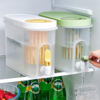 冰箱冷水壺帶龍頭夏季家用大容量耐高溫涼水壺茶果汁飲料桶冷泡壺