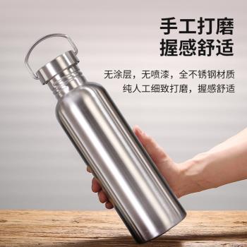 304不銹鋼酒壺空酒瓶戶外旅遊家用散裝白酒具單層厚水壺隨身攜帶