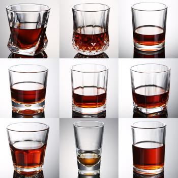 ktv酒吧輕奢啤酒杯八角玻璃杯子創意威士忌酒杯中式家用2兩白酒杯