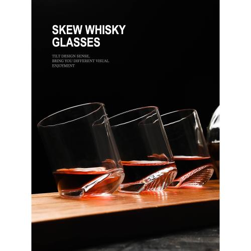 小眾威士忌杯創意個性洋酒杯不倒翁玻璃杯子設計感伏特加酒具酒吧