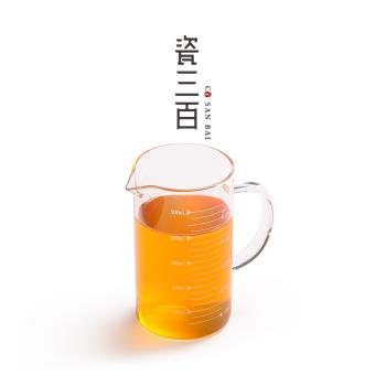 茶葉審評量杯耐高溫標準帶刻度杯子大容量加厚玻璃杯家用烘焙水杯