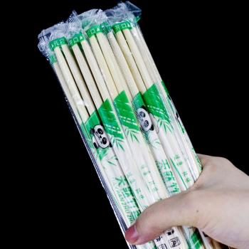 一次性筷子飯店專用竹筷外賣快餐衛生碗筷便宜方便家用餐具圓快子